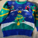 Amanda Smith Vintage  Ski Ugly Christmas Sweater Knit Women’s Sz S Multicolor Photo 2