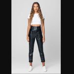 BLANK NYC  Other Worldly Black Faux Leather Overalls 27" NWT Photo 1