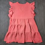 Zenana Womens Pink Sleeveless Ruffle Tiered Knee Length A Photo 2