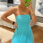 Lilly Pulitzer Strapless Blue Dress Photo 0