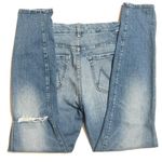 MOTHER High Waisted Looker Ankle In Popism Blue Size 26 Photo 4