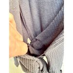 NWT Abercrombie&Fitch Long Sleeve Knit Ruffle Hem Wrap Tie Top Black Women's XS Photo 5