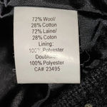 Icelandic Design Black Floral Embroidered Wool Blend‎ Full Zip Sweater Jacket S Photo 3