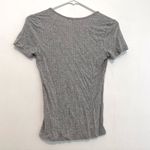 Urban Outfitters TRULY MADLY DEEPLY  Plunging Tee Gray Ribbed V-Neck Y2K Baby Tee Photo 10