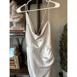 Significant Other Aria Satin Formal Dress Blue Mint Womens Size 6 US Photo 4