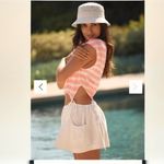 Anthropologie Cutout Neon Coral Striped Romper Size XL NEW Beach Summercore Photo 7