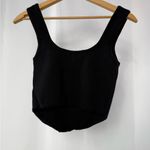 House of Harlow 1960 Square Neck Cropped Structured Tank Top in Black Size XS Photo 2