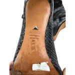 Schutz  - Maryana Croc Embossed Stiletto Boots in Black Photo 3