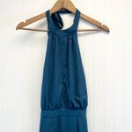 Yumi Kim NEW Yumi Kim Womens M High Demand Maxi Dress Ink Blue Halter Top Gown Photo 8