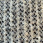 VTG Wool Chunky Knitted Cardigan Sweater M Black Cream Red Metal Scroll Buttons Size M Photo 6