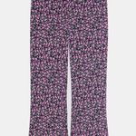 ZARA FLORAL PRINTED FLARED PANTS A-Line Hem PINK COLOR SIZE XS NWT Photo 13