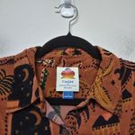 Farm Rio Anthropologie Farm‎ Rio Button Down Blouse Plants Leaves Size S Safari Photo 2