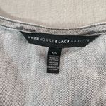 White House | Black Market WHBM Women's Snap Button Front Gray Acid Wash Belted Denim Mini Dress Size 00 Photo 7