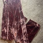 Free People 90's Forever Tie Side Velvet Overalls Photo 9