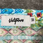 Vatpove Shirt Womens Medium Green Blue Aztec Madras Coastal Country Vacation Photo 5