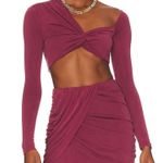 Camila Coelho  Liby Crop Top in Berry Mauve XS Photo 0