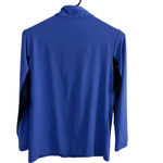 Tailored Sportsman 1/4 Zip Long Sleeve Top Womens Medium Blue Stretch Mesh * Photo 10