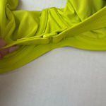 Aerie  Underwire balconette Bikini Top lime green /navy Size L Photo 8