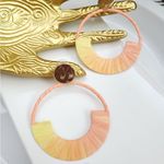 Free People New!  FP Raffia Wrapped Earrings Photo 1