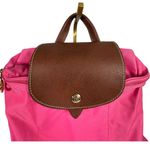 Longchamp Paris La Pliage Sac A Dos Modele Depose Candy Pink Nylon Backpack Photo 4