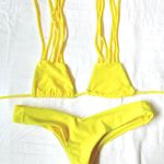 ZARA Yellow Strappy Bikini  Photo 0