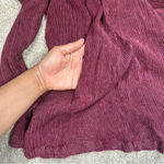 Free People Crinkle Spin Me Tunic Shirt Dress Longsleeve Button Front in Red XS Photo 11