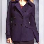 EXPRESS | Purple Plum Wool Pea Coat Size SP Photo 1
