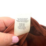 Aritzia  Wilfred‎ Shirley Pant Vegan Patent Leather Rust Brown Size 4 Photo 12