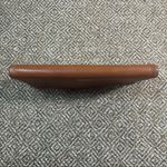 Fossil  Lainie Brown Crossgrain Leather Organizer Credit Card Flap Snap Clutch Photo 5