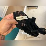 Jessica Vintage Black Velvet Sheer Babydoll Slip Dress Iridescent Beaded Floral Size XL Photo 7