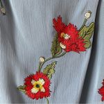 Rag and Bone  Joelene Embroidered Slip Dress Blue Floral 0 Photo 4