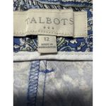 Talbots  Women's Size 12 Blue Paisley Print Shorts Cotton Photo 8