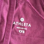 Athleta Tank  Top XXS Burgundy Athletic Photo 2