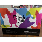 French Bull Bulldog Dog 2 Piece Cosmetic Makeup Bag Set Multicolor LiveVivid NEW Pink Photo 2