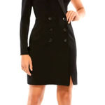 Mac Duggal Black One Sleeve Tuxedo Dress Mini Size 2 Photo 0