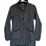 Eddie Bauer  Long Zip Knit Herringbone‎ Coat Jacket Women's Medium XS Photo 0