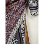 Vintage Carole Little Bohemian Long Kimono Ethnic Tribal Patchwork Size 14 Brown Photo 12