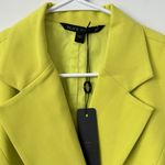 Black Halo  Rio Sleeveless Blazer Neon Lime Green Dress Size: 8 Photo 4