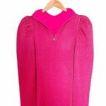 Alice + Olivia NWT Metallic Puff Long Sleeve Sweater Dress Hot Pink Size XL NEW Photo 9