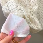 Sézane Sezane Crochet Lace Cream Off the Shoulders Mini Dress Photo 3