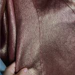 ASOS DESIGN Size 2 Super Sleeve Metallic Open Square Back Tux Mini Dress Gold Photo 10