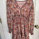 Max Studio  Peach Floral Dress Photo 0