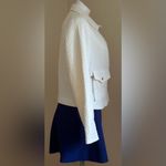 Metaphor Cream Asymmetrical Zip Moto Jacket Sz L Zip & Button Pockets & … Photo 3