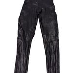 SPANX Moto Faux Leather Leggings Black Womens 1X Biker Shapewear Slimming pants Photo 1