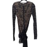 ROTATE BY BIRGER CHRISTENSEN Lace Mini Bow Tie Dress Black Sz 6 Photo 3