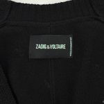 Zadig & Voltaire Deany Merino Wool Dress Medium Black Thumb Holes Oversized Photo 10