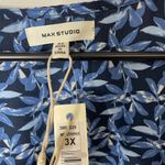 Max Studio Blue Floral Kimono Cardigan Cover Up Wrap 3X New with Tags Photo 6