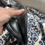 Suede and Leather Vintage Black Handbag w/ Gold Photo 2