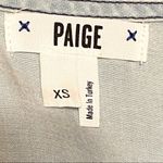 Paige  Chambray Mitzi Cold‎ Shoulder Top Hayette Wash Size XS Photo 7