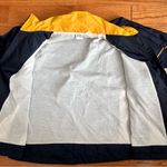 Brooks  Vintage Navy Yellow Windbreaker Pockets Jacket Women’s Size M Photo 6
